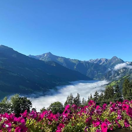 Ferienhaus Zillertal Panorama Blick Balkon Sauna Zellberg Esterno foto