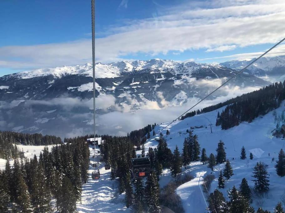 Ferienhaus Zillertal Panorama Blick Balkon Sauna Zellberg Esterno foto
