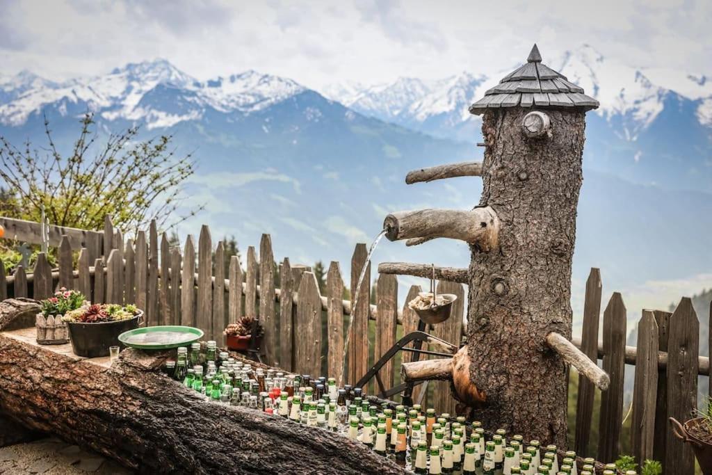 Ferienhaus Zillertal Panorama Blick Balkon Sauna Zellberg Esterno foto