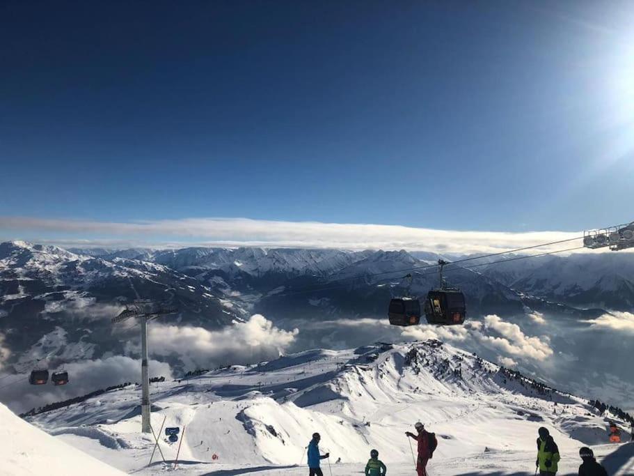 Ferienhaus Zillertal Panorama Blick Balkon Sauna Zellberg Esterno foto