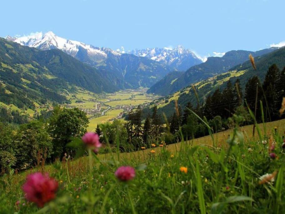 Ferienhaus Zillertal Panorama Blick Balkon Sauna Zellberg Esterno foto