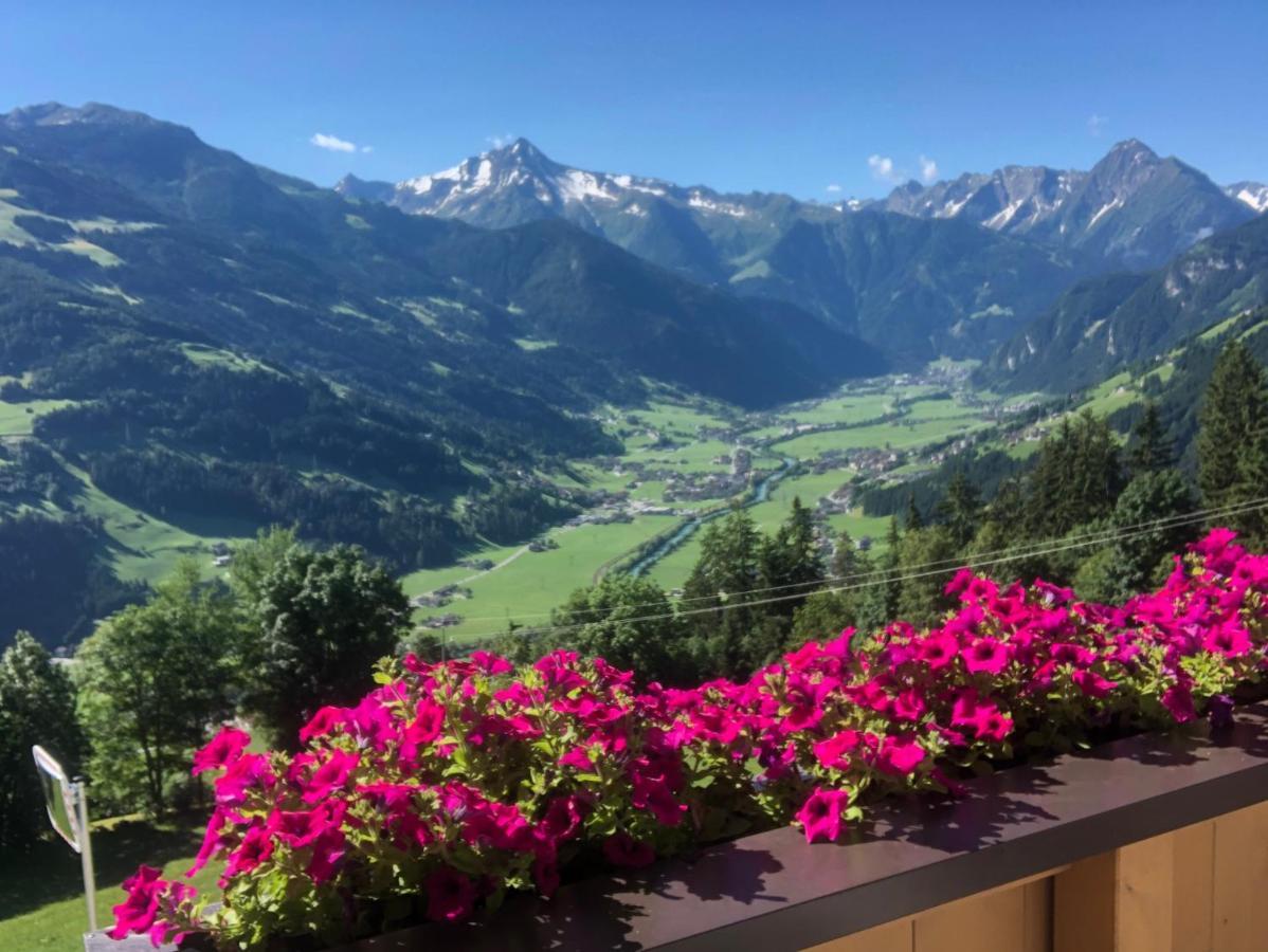Ferienhaus Zillertal Panorama Blick Balkon Sauna Zellberg Esterno foto